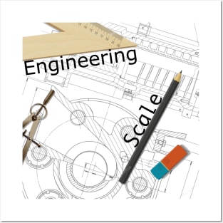 Engineering drawing Posters and Art